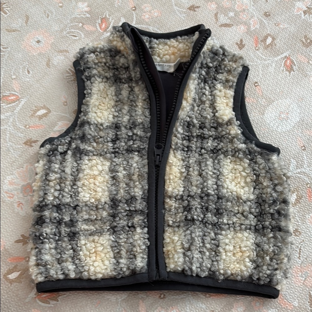 Baby Vest Scene & Heard 12 months Plaid vest